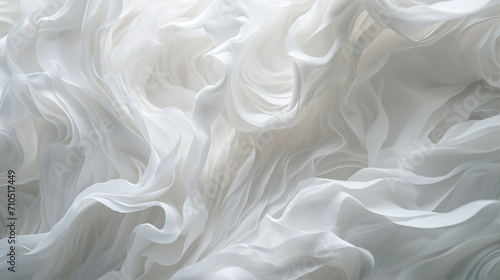 Beautiful abstract background with folds of white fabric 