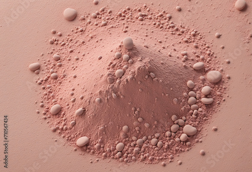 Soft blush powder texture for cosmetic backdrop