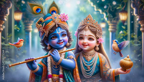 Radha krishna, Cute Little radha krishna