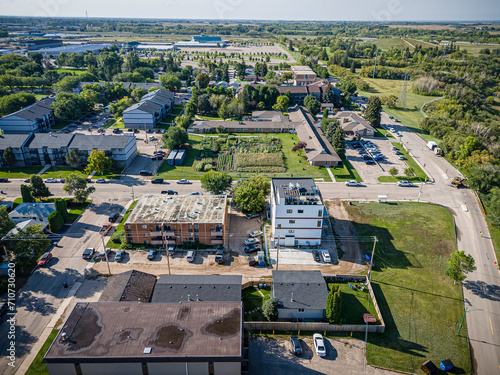 Exhibition Neighborhood Aerial View in Saskatoon