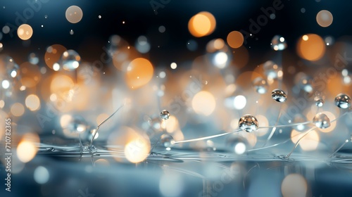Whispers of Light: Seamless Abstract White Bokeh Blur Background