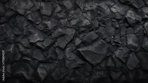 Rocky black asphalt background texture.