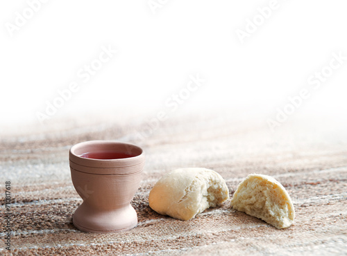 Bread and wine for communion