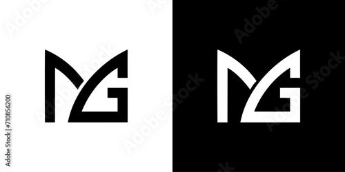 vector logo mg abstract