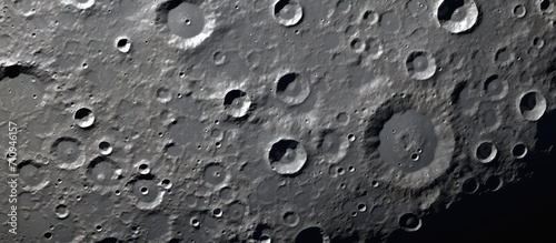closeup The moon's surface