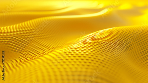 Abstract yellow wave patterns with digital gradient mesh design.