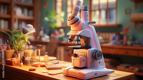 Microscope in a Home Laboratory