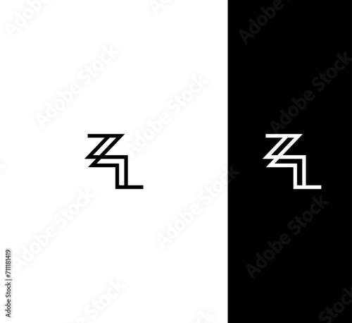 ZL ,LZ letter logo design template elements. Modern abstract digital alphabet letter logo. Vector illustration. New Modern logo.