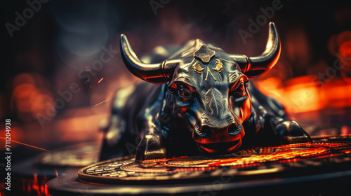 bull on the fire