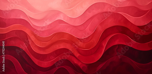 Red waved background with a wavy pattern, Chinese New Year festivities, striped compositions, circular shapes, 2D red pattern with waves, minimalist color palette, Chinese wallpaper.