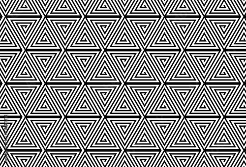 Make lines into triangles and stack them together to deceive Use it as a background or fabric pattern