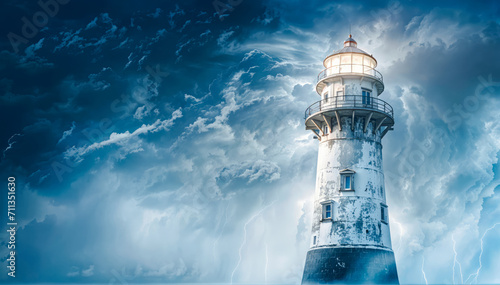 A Rainy Encounter with a Lighthouse