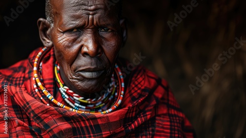 Image of a man from an African tribe