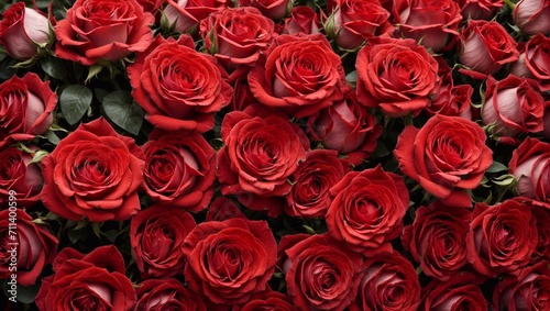 bouquet of red roses, close up view, valentine day, romantic background, weeding flowers background.