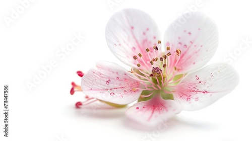 close up illustration of a beautiful saxifrage flowers