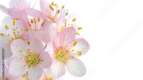 close up illustration of a beautiful saxifrage flowers