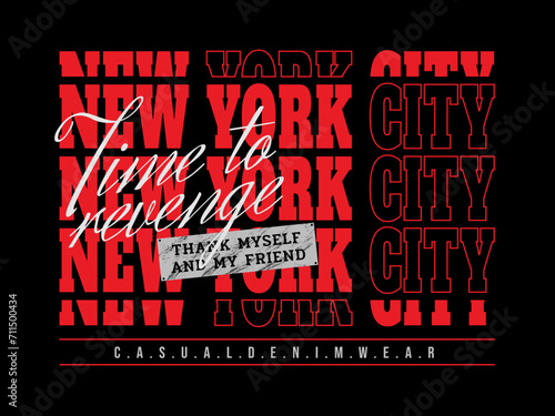 Vector new york vector slogan typography for tshirt design