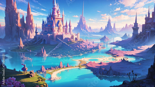 Fantastic fairy tail landscape