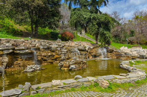 water fountain in Maçka Demokrasi Park (Istanbul, Turkiye)