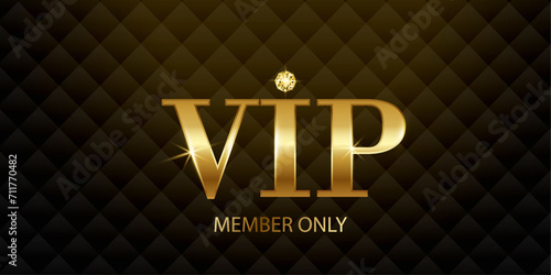  Vector VIP member card in black, with a gemstone, premium quality, premium invitation card poster..