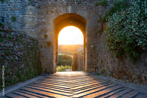 archway in the castle