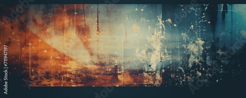 Old Film Overlay with light leaks, grain texture, vintage ruby and topaz background