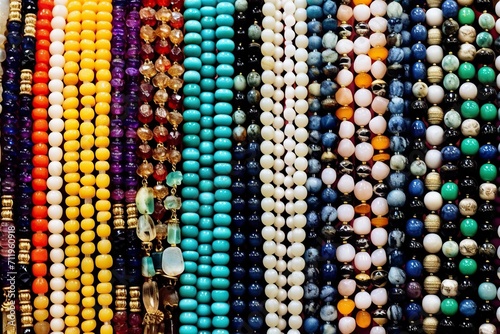 Colorful beads necklaces