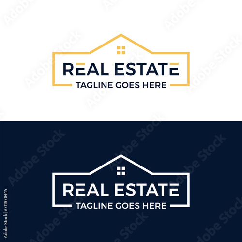 Real estate home house symbol logo icon vector template