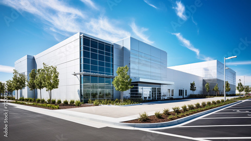 Silicon Valley Data Center A large modern industry building