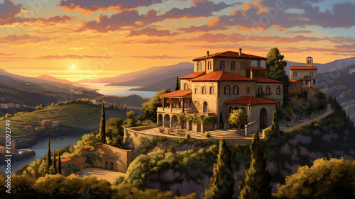 Tuscan Hilltop Villa A classic Italian villa with renaissance