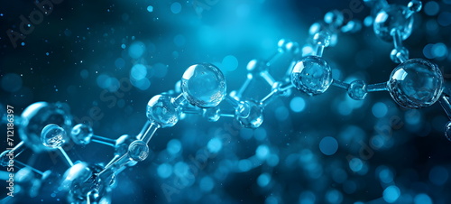 Connection of water molecules, macro photography