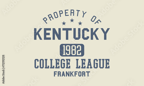 Vintage typography college varsity Kentucky united states of America slogan Editable and ready to use for Tee Shirt, hoodie, and others -vector