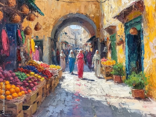  Busy Moroccan Market