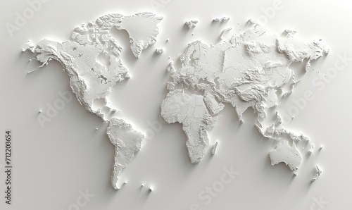 world map with shapes of regions