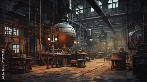 Interior of an factory