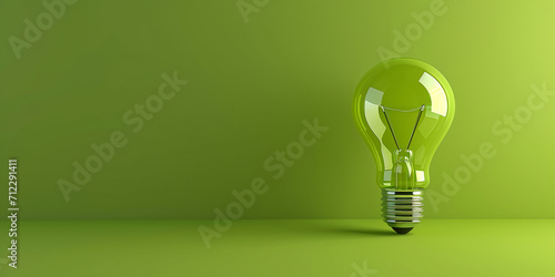 light bulb as a symbol of renewable green energy