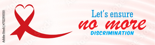 Let's ensure no more discrimination. Zero discrimination day banner, poster with copy space, blank to add text high HD resolution.