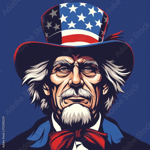 Vector logo uncle sam