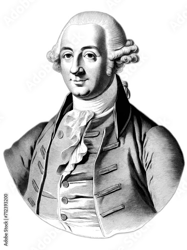 Portrait of Antoine-Laurent de Lavoisier, generative AI