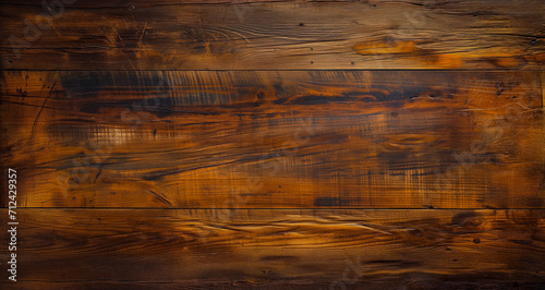 Oak wood with grain texture for copy space. Old rustic ancient hardwood. Three-dimensional, rich brown and golden colour. Photo banner panorama by Vita