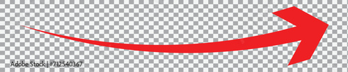 Long arrow vector icon. Red horizontal double arrow. Vector design. 22.11.