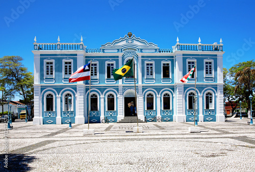 Town hall of Canavieiras, Bahia, Brazil, South America.