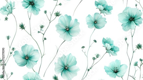  a close up of a bunch of flowers on a white background with green stems and flowers on a white background.