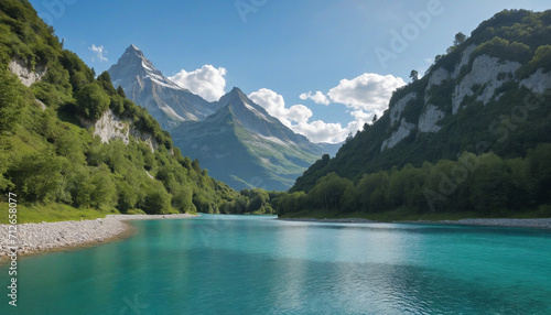 Switzerland beauty. great nature and water falls