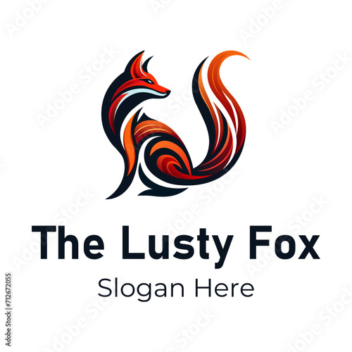 Fox logo design | The Lusty Fox Logo