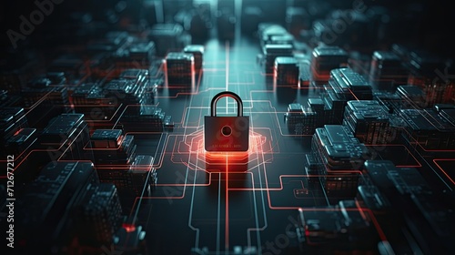 cyber security and data protection, featuring the concept of confidentiality and business privacy on a global digital space network, a technology smart solution safeguarding against cyber attacks.