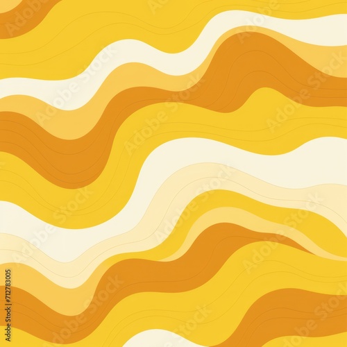 Mustard wavy 70s halftone pattern, batik, pastel