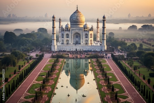 Photo a beautiful Taj Mahal India monument