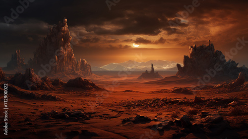 deserted alien planet