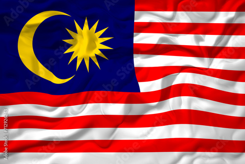 National flag of_Malaysia. Background with flag of_Malaysia.